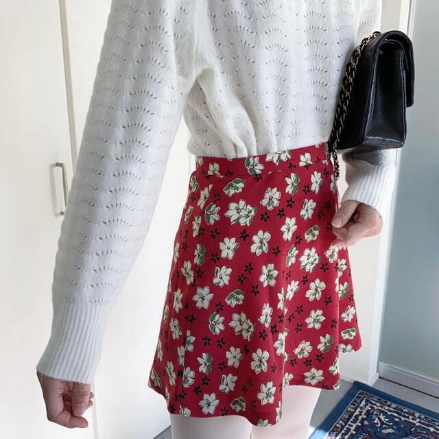 agnes b.(アニエスベー)のAgnesb レトロ花柄ミニスカート レディースのスカート(ミニスカート)の商品写真