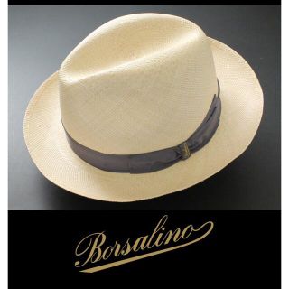 ボルサリーノ(Borsalino)の2412◆ボルサリーノ◆高級パナマ帽◆61実寸60.5◆定価39,600円◆新品(ハット)