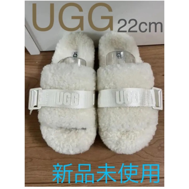 UGG(アグ)のUGG FLUFFITA PIXELATE ホワイト レディースの靴/シューズ(サンダル)の商品写真