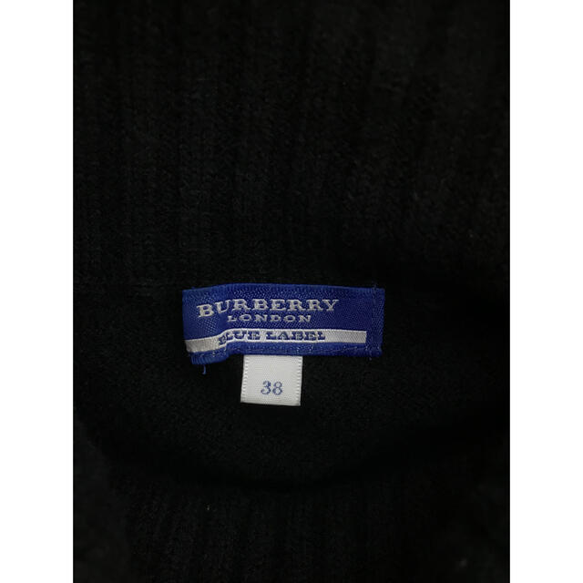 BURBERRY BLUE LABEL(バーバリーブルーレーベル)のバーバリーブルーレーベル　半袖タートルセーター レディースのトップス(ニット/セーター)の商品写真