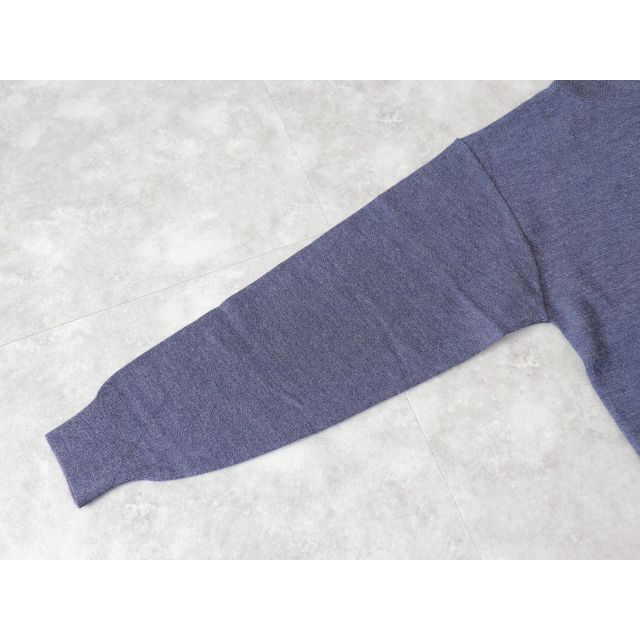 LiSS / washable mockneck knit - 杢navy