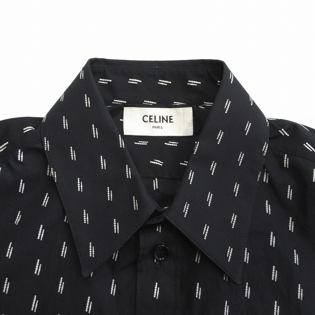 celine(セリーヌ)の美品 19ss セリーヌ エディ期 総柄 ドレス シャツ カットソー◇３ メンズのトップス(シャツ)の商品写真