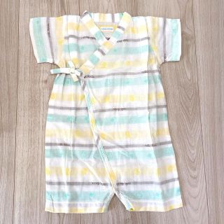 ミキハウス(mikihouse)のミキハウス 半袖 カバーオール 夏服 未使用品 男の子 女の子 70 80サイズ(カバーオール)