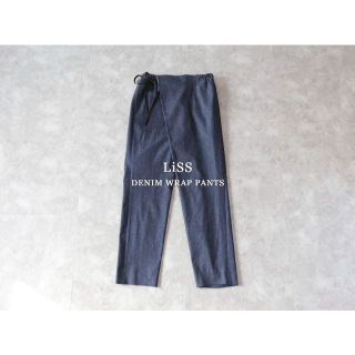 リス(LISS)のLiSS / DENIM WRAP PANTS - Indigo/L(デニム/ジーンズ)