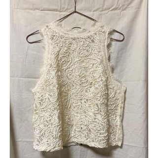 ザラ(ZARA)の■zara lace sleeve less tops(シャツ/ブラウス(半袖/袖なし))