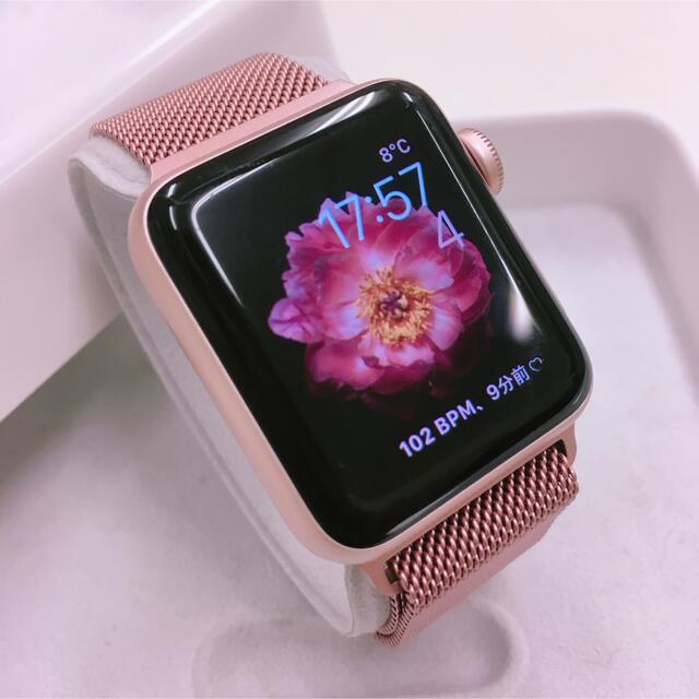 レア色 Apple Watch 2 RoseGold アップルウォッチ 38mm