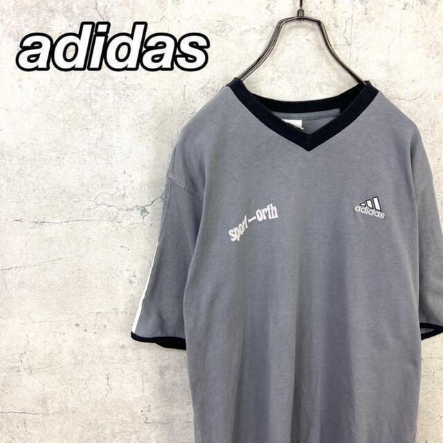 adidas(アディダス)の希少 90s アディダス Tシャツ 刺繍ロゴ 美品 メンズのトップス(Tシャツ/カットソー(半袖/袖なし))の商品写真