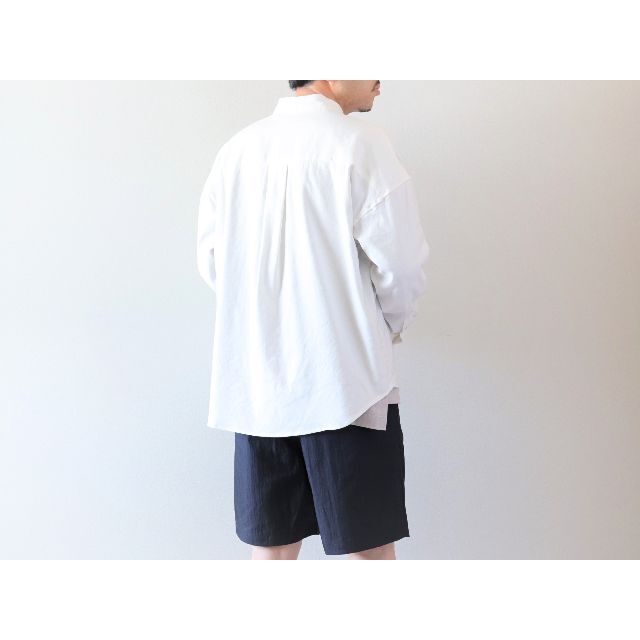 LiSS / LINEN OVERSIZE SHIRTS - white/M