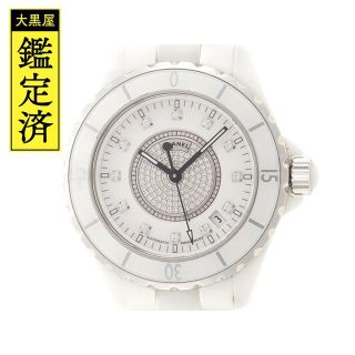 シャネル(CHANEL)のCHANEL　【437】　Ｊ１２　３８　センターダイヤ・１２ＰＤ　自動巻き　(腕時計(アナログ))