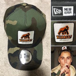 エクストララージ(XLARGE)のジャスティンビーバー着用 X-LARGE × NEW ERA カモフラ キャップ(キャップ)