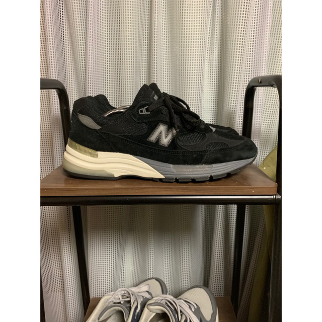 靴/シューズnewbalance992 BLACK