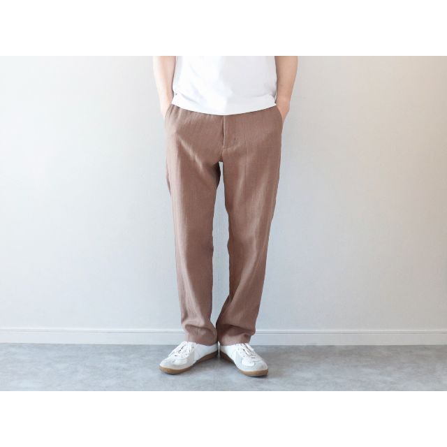 Satin-finish elastic waist pants - Women