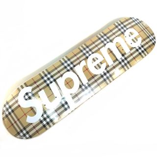 シュプリーム(Supreme)のシュプリーム Supreme Burberry Skateboard Beige BURBERRY(バーバリー) コラボ デッキ スケボー スケートボード ウッド ベージュ 未使用(スケートボード)