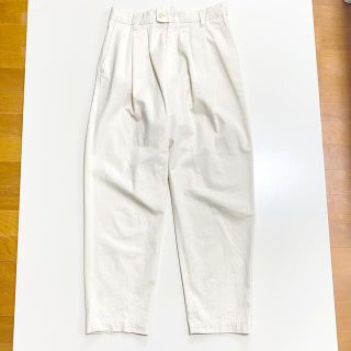 シュタイン(stein)のstein WIDE TAPERED TROUSERS - ホワイト (スラックス)