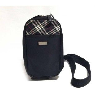 バーバリーブラックレーベル(BURBERRY BLACK LABEL)のバーバリー ブラックレーベル ボディバッグ ウエストバッグ ブラック チェック(ボディーバッグ)