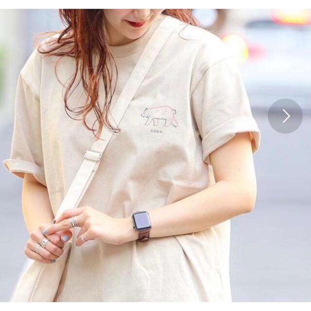 coen(コーエン)の【coen】男女兼用✳︎ベアプリントTシャツ レディースのトップス(Tシャツ(半袖/袖なし))の商品写真