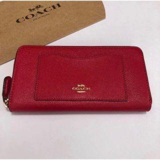 COACH - 希少 コーチ 新品 長財布 財布 赤 ブライトレッド 54007の