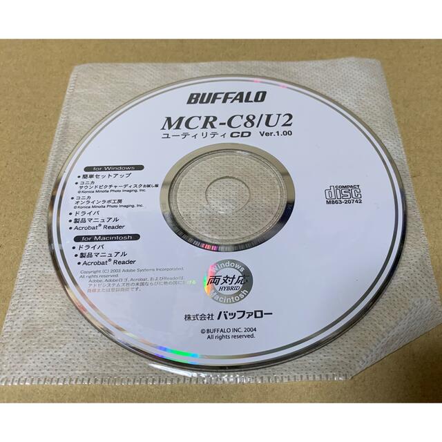 Buffalo(バッファロー)のBuffalo  USBカードリーダー　MCR-C8/U2 ドライバーCD スマホ/家電/カメラのPC/タブレット(その他)の商品写真