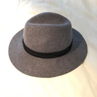 ザラ(ZARA)のZARA 元値4500円グレーウールハット(ハット)