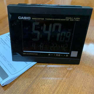 カシオ(CASIO)のカシオ　目覚まし時計 DQD-710KJ (置時計)
