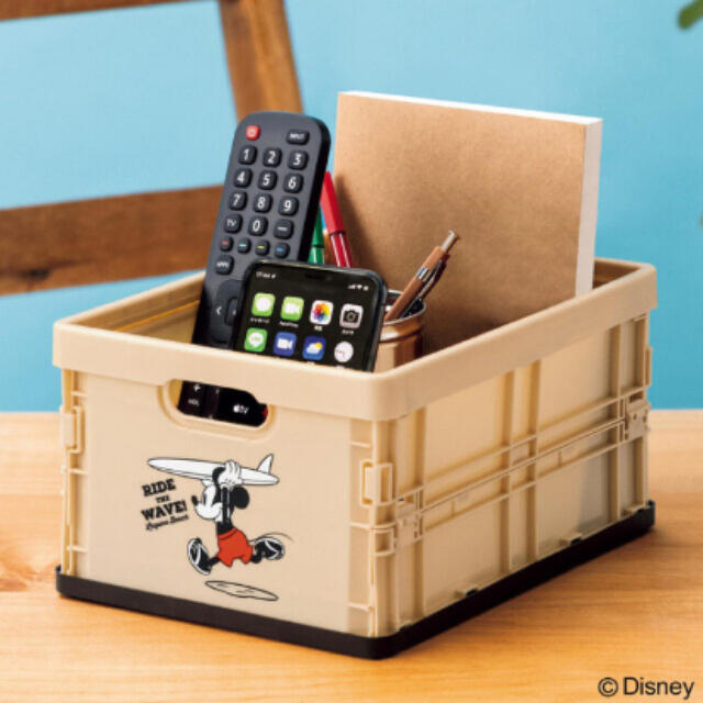 Disney(ディズニー)のInRed インレッド 5月 付録 ミッキーマウス 片づくコンテナBOX インテリア/住まい/日用品の収納家具(ケース/ボックス)の商品写真