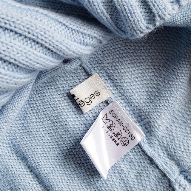 タートルネ╋ Courreges タートルネック ニット 9R ブルーの通販 by ...