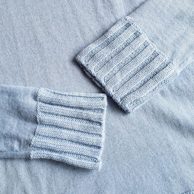 Courreges クレージュ ☆ ロゴ タートルネック ニット 9R ブルー