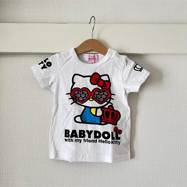 BABYDOLL(ベビードール)の【550円均一】【BABY DOLL×HELLO KITTY】Tシャツ キッズ/ベビー/マタニティのキッズ服女の子用(90cm~)(Tシャツ/カットソー)の商品写真