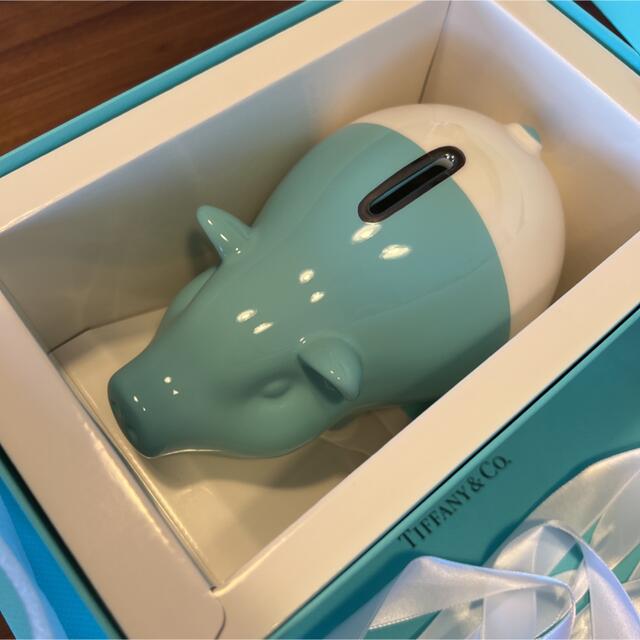 未使用品】TIFFANYu0026Co. ティファニー ピギーバンク 子豚の貯金箱-