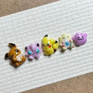 ポケモン(ポケモン)の3Dネイルパーツ　【ポケモン　いろいろ　ネイル　pokemon 】(デコパーツ)