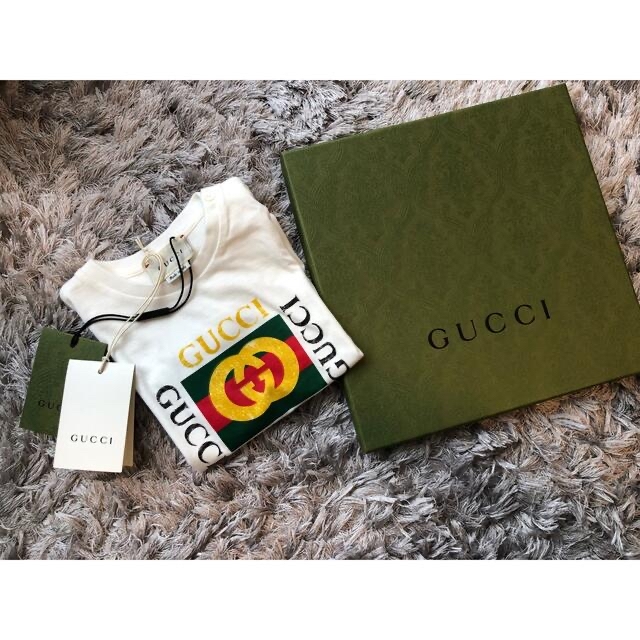 Gucci(グッチ)のGUCCI ベビー服 Tシャツ プレゼント ギフトボックス付き キッズ/ベビー/マタニティのベビー服(~85cm)(Ｔシャツ)の商品写真
