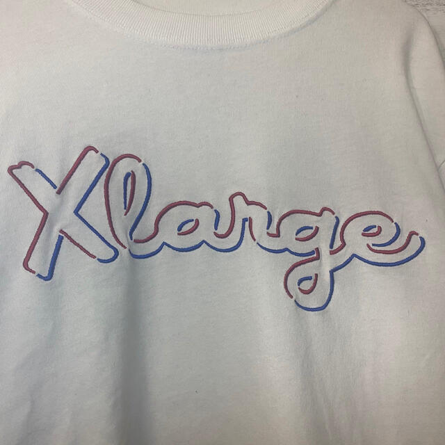 XLARGE(エクストララージ)のX-Large×チャンピオン　コラボ長袖Tシャツ　ロンT  ホワイト メンズのトップス(Tシャツ/カットソー(七分/長袖))の商品写真