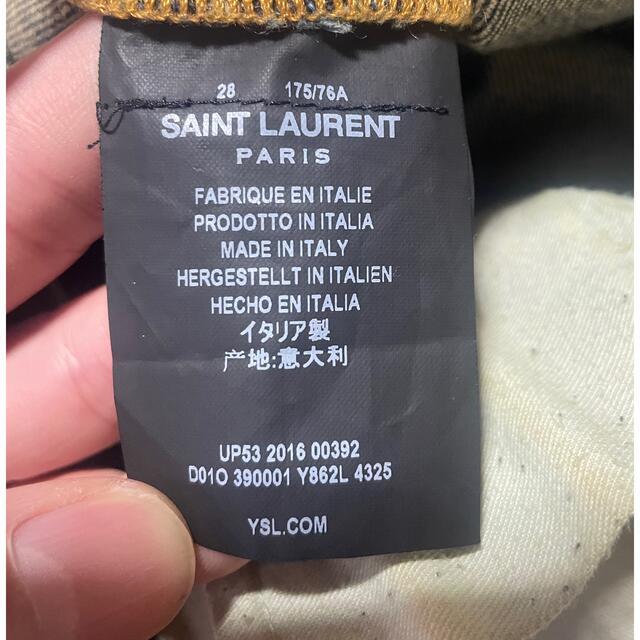 Saint Laurent(サンローラン)のSAINT LAURENT ユーズド加工スキニーデニム　エディスリマン メンズのパンツ(デニム/ジーンズ)の商品写真