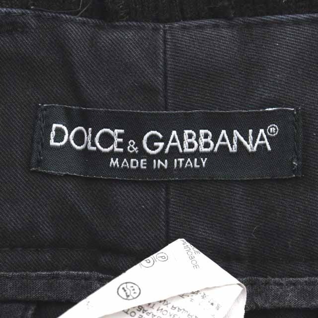 DOLCE&GABBANA(ドルチェアンドガッバーナ)のドルチェ&ガッバーナ ドルガバ パンツ ジップフライ 44 黒 メンズのパンツ(スラックス)の商品写真