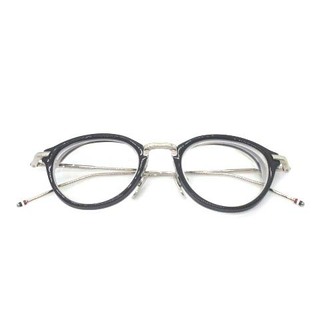 トムブラウン(THOM BROWNE)のトムブラウン 眼鏡 メガネ 度入り 46□21-150 シルバー色(サングラス/メガネ)