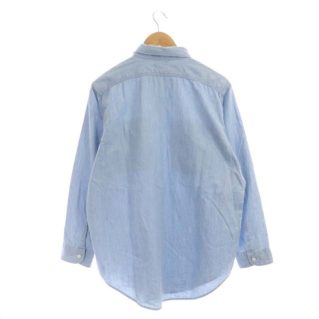 MADISONBLUE(マディソンブルー)のマディソンブルー シャンブレーシャツ 長袖 前開き 01 水色 ライトブルー メンズのトップス(シャツ)の商品写真