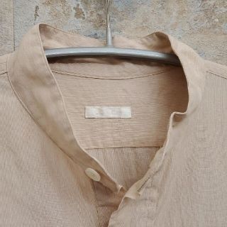 3 COMOLI 21SS プルオーバーカーゴシャツ サンドピンク