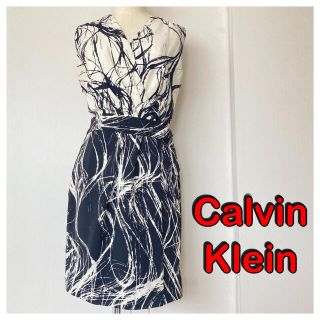 カルバンクライン(Calvin Klein)のCalvinKleinラップ風ワンピース(ひざ丈ワンピース)