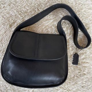【美品】コーチ ショルダーバッグ グラブタンレザー 9034 斜め掛け可能 黒