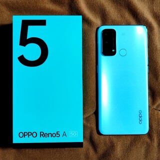 オッポ(OPPO)のOPPO Reno5 A Y!mobile版　アイスブルー　SIMフリー(スマートフォン本体)