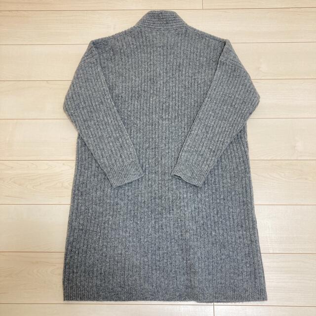 UNIQLO(ユニクロ)のユニクロ UNIQLO ウールリブニットコート  ロングニット ニット セーター レディースのジャケット/アウター(ニットコート)の商品写真