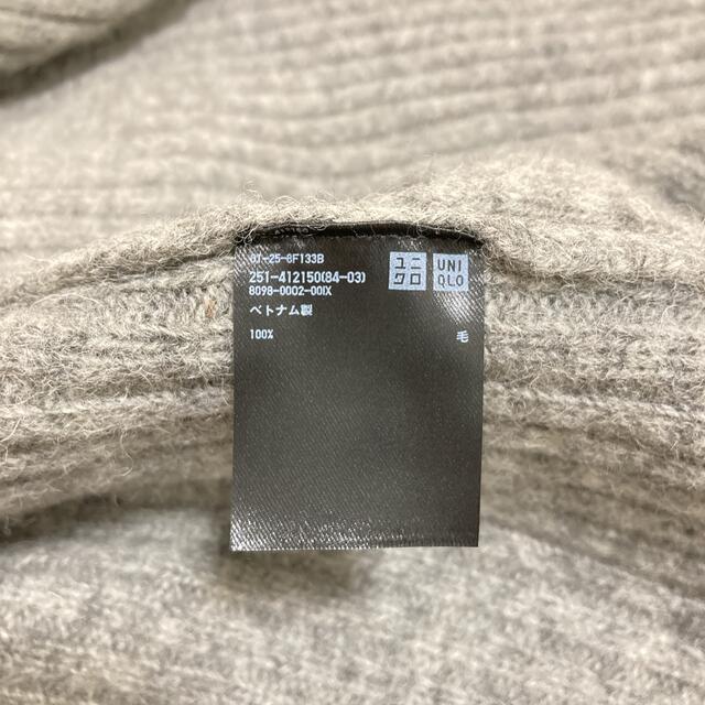 UNIQLO(ユニクロ)のユニクロ UNIQLO ウールリブニットコート  ロングニット ニット セーター レディースのジャケット/アウター(ニットコート)の商品写真