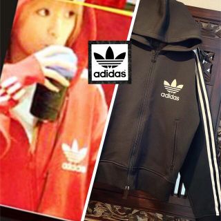 アディダス(adidas)のアディダス オリジナルス ヴィンテージ 黒 ジャージ パーカー 浜崎あゆみ(パーカー)