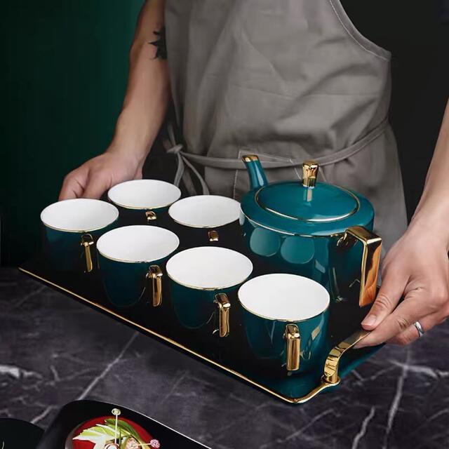 高級感ティー・コーヒーカップセット ティーカップ 6客セット 陶磁器ティーセット