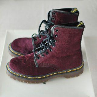 ドクターマーチン(Dr.Martens)のドクターマーチン　８ホール　ヴィーガン仕様　ベルベット　UK4(ブーツ)