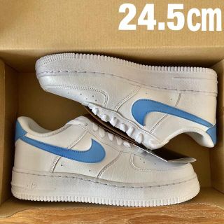 ナイキ(NIKE)の24.5㎝ NIKE エアフォース1 07 ナイキ AIRFORCE1 ブルー(スニーカー)