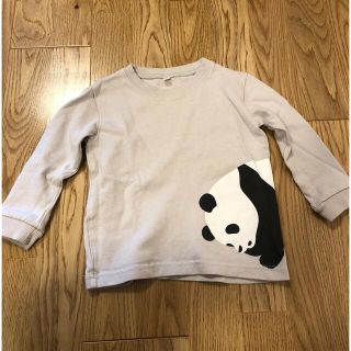 ムジルシリョウヒン(MUJI (無印良品))の無印良品　ロンT パンダ(Tシャツ/カットソー)