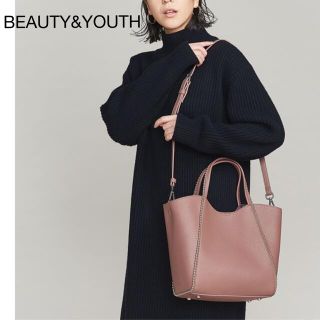 ビューティアンドユースユナイテッドアローズ(BEAUTY&YOUTH UNITED ARROWS)の176ビューティー＆ユースボールチェーン2wayショルダートートバッグピンク茶(トートバッグ)