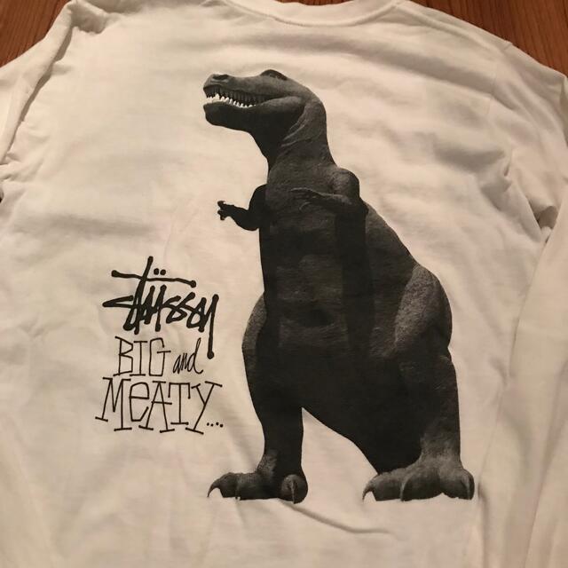 【新品】stussy Tシャツ　サイズL ブラック　恐竜