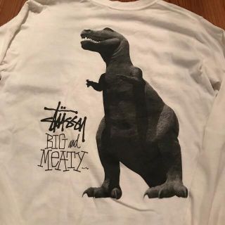 STUSSY ステューシー　ロンT 長袖　Tシャツ　恐竜